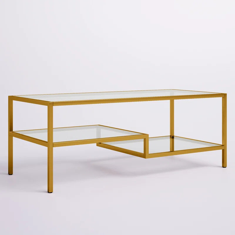 Coffee Table Gold 114X51/43 Cm