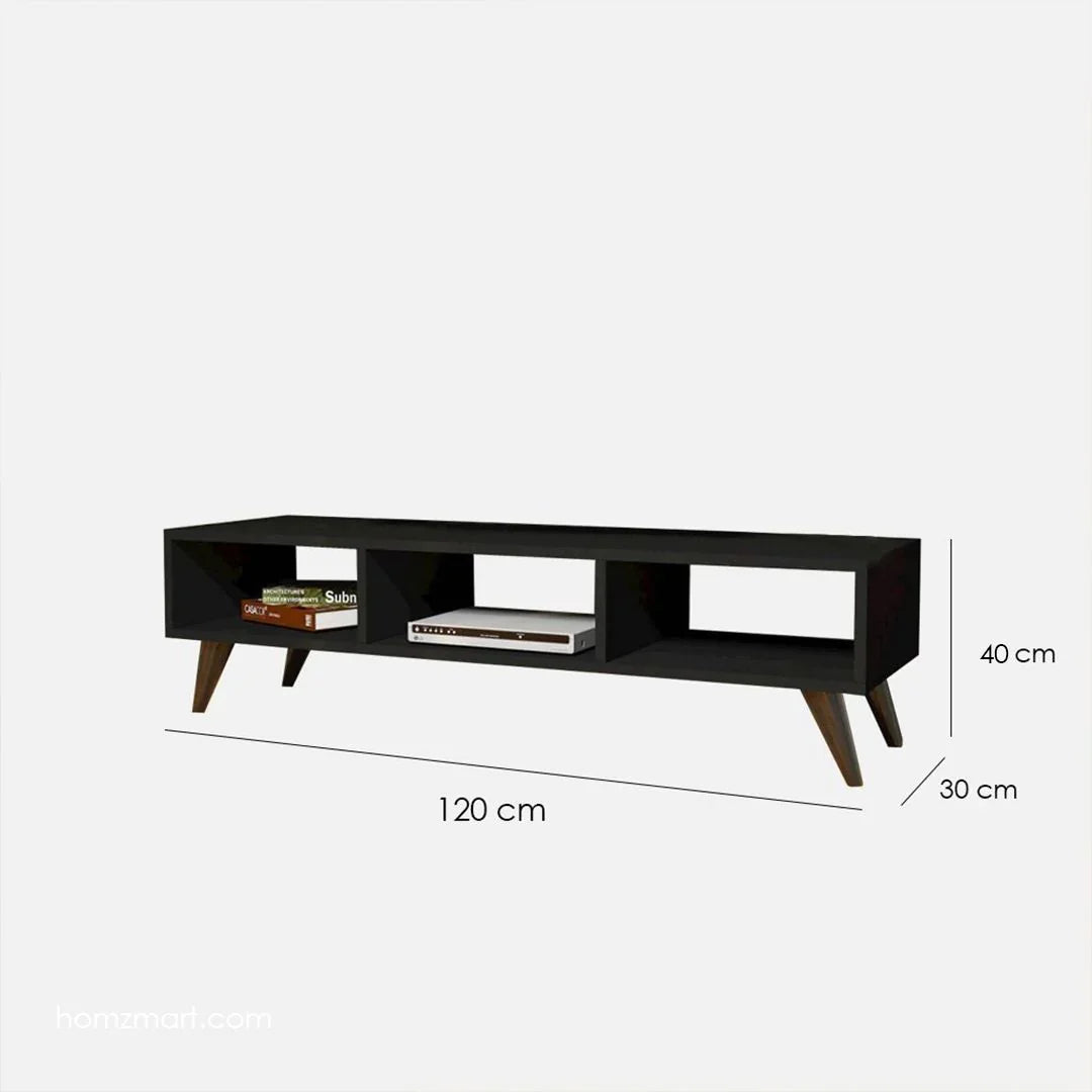 TV table - Black 120 x 30 cm - TV-500