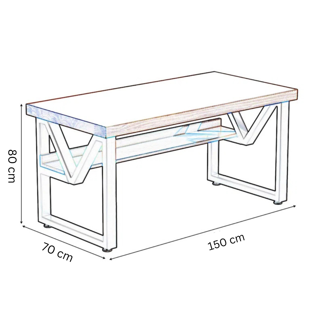 Home Double-Layer Computer Desk