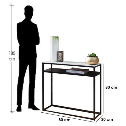 Console Black & White 80X30/80 Cm