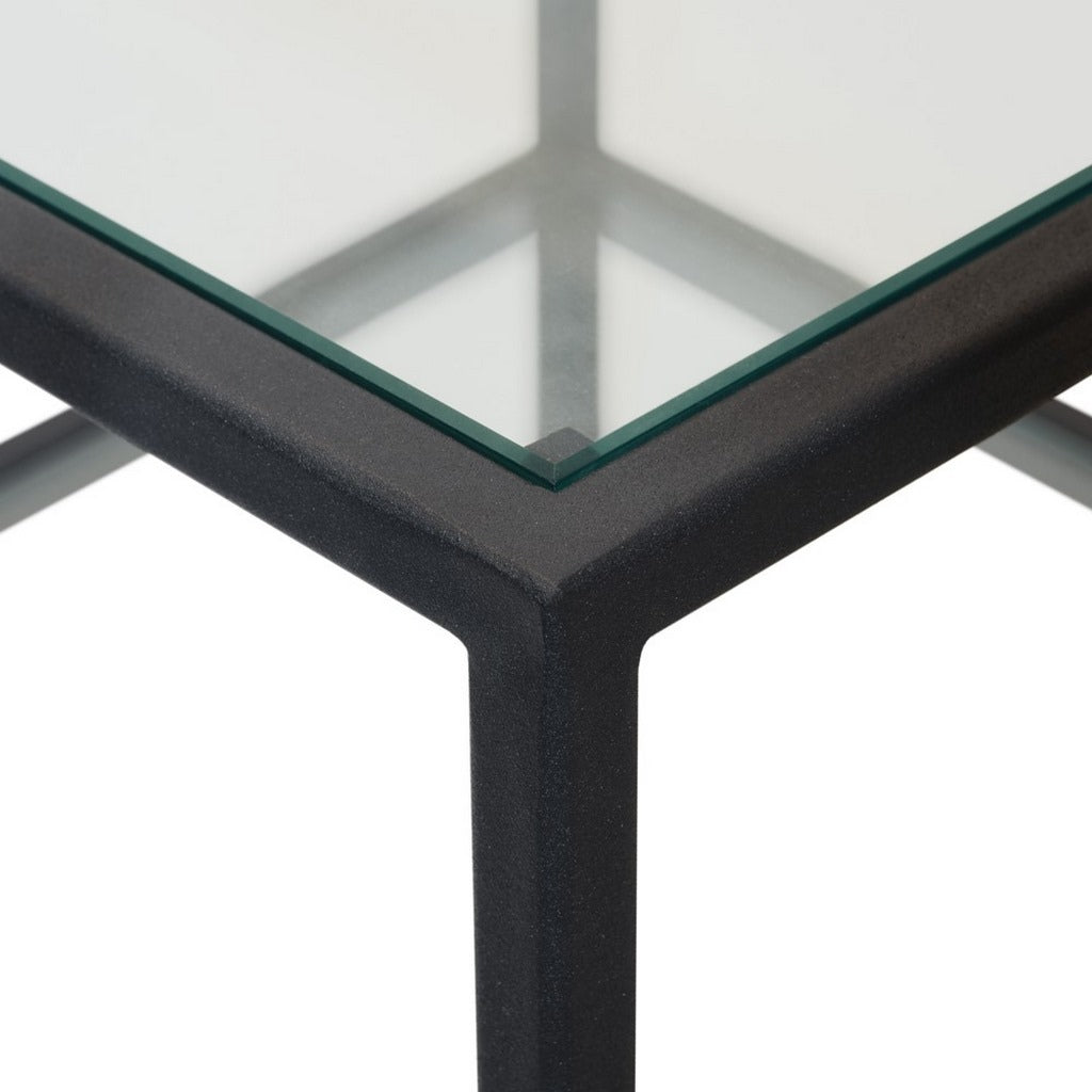 Side Table Black 50 X 50 /60 Cm