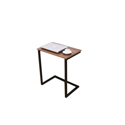 Side Table Black & Brown 60X35/55 Cm