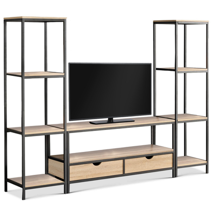 TV Stand Black & Brown 193X40/150 Cm