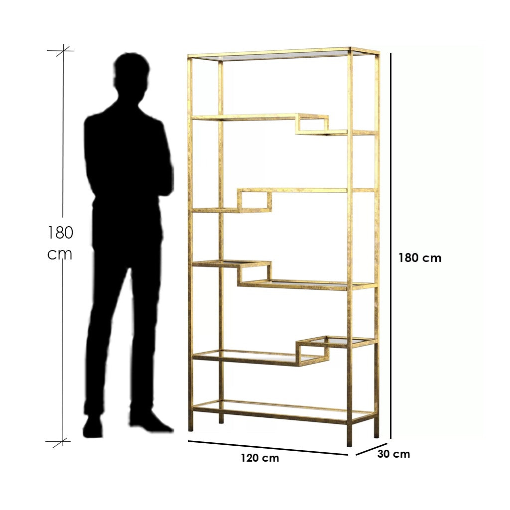 Display Unit Gold 120 cm X 30/180 Cm