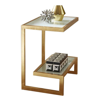 Side Table Gold 45X35/55 Cm