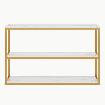 3 Tier Console Gold 120X30/83 Cm