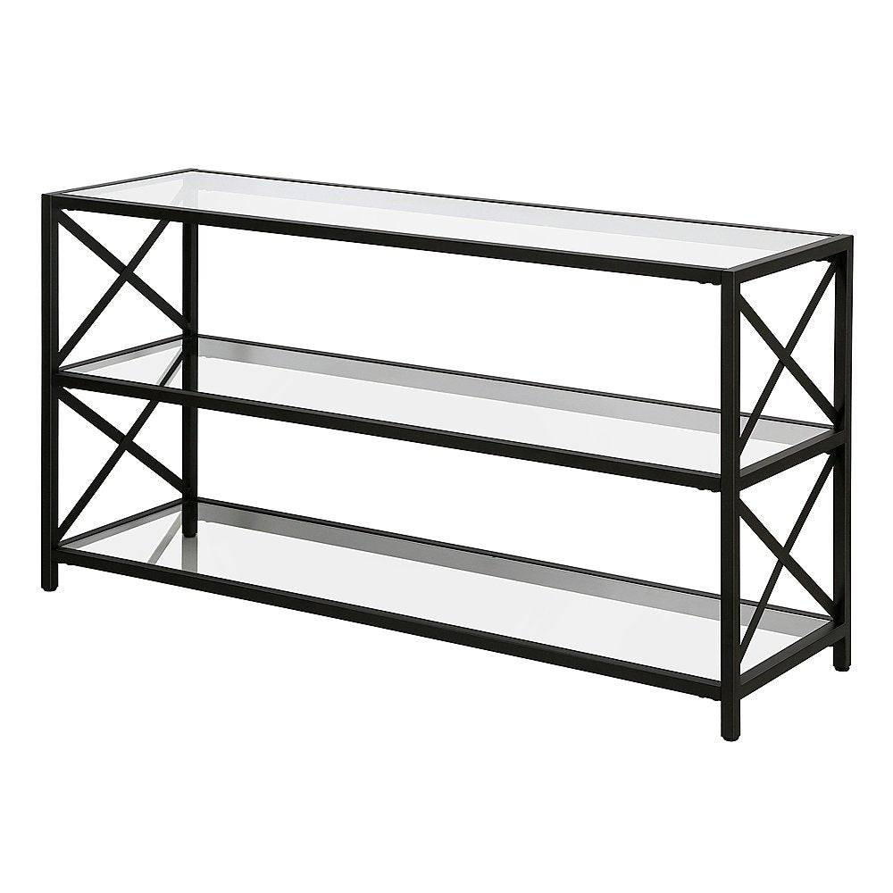 TV Stand Black 120X38/66 Cm