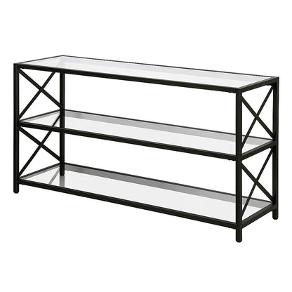 TV Stand Black 120X38/66 Cm