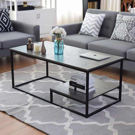 Center Table Black & Grey 80X40/45