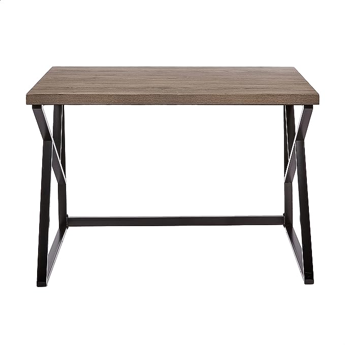 Desk Black & brown 120X60/75 Cm