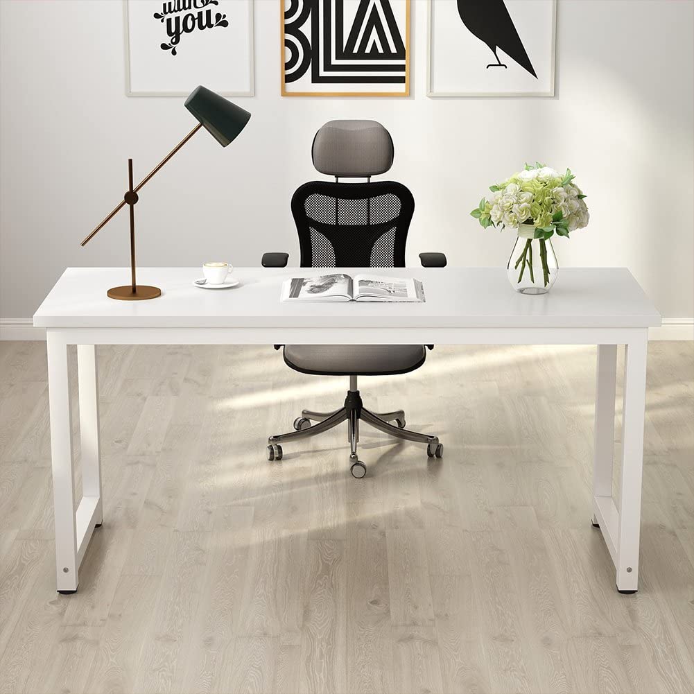 Desk White 120X60/75 Cm