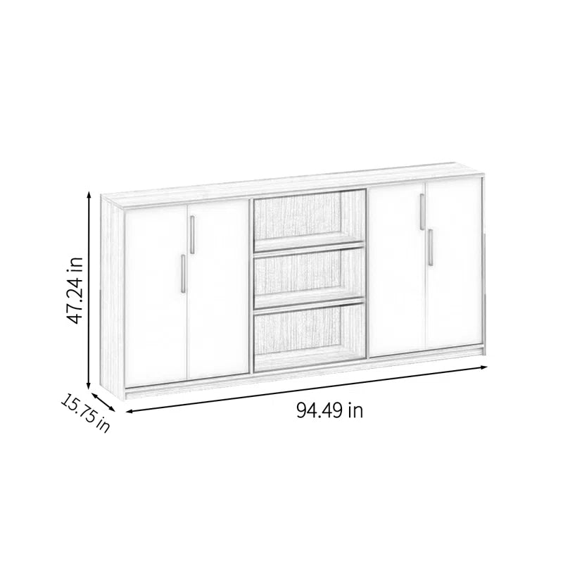 File Cabinet White & Beige