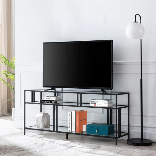 Tv Stand Black 140X40/61 Cm