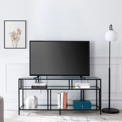 Tv Stand Black 140X40/61 Cm