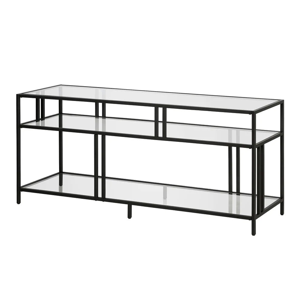 Tv Stand Black 140X40/61 Cm