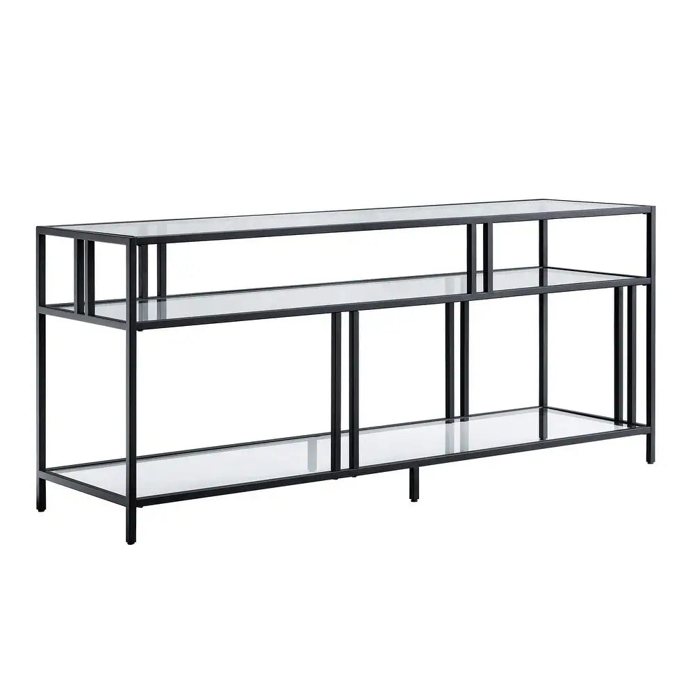 Tv Stand Black 140X40/61 Cm