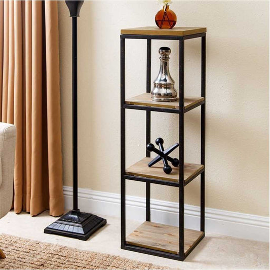 Display Unit Black & Brown 35X35/120 Cm