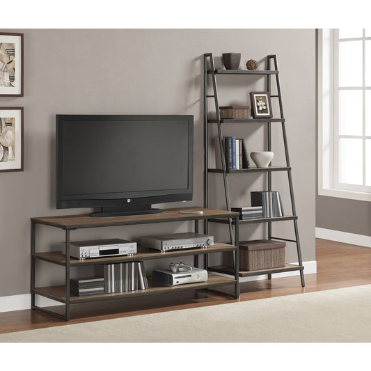 Tv Stand Black & Brown 196X50.5 /61 Cm