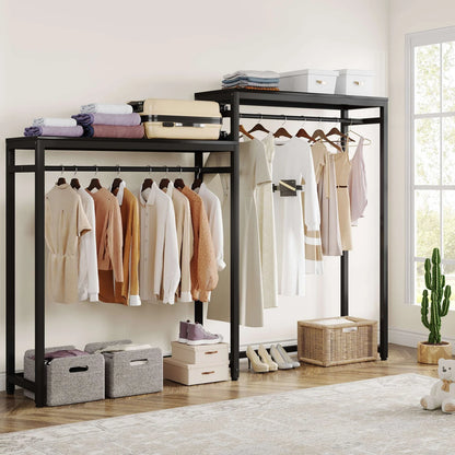 Stable Free Standing Closet Organizer, Heavy Duty Wardrobe Closet