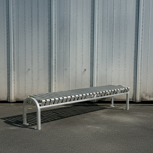 Heavy Duty Backless Bus Stop Bench