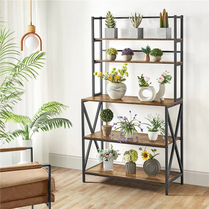 Kitchen Stand Black & Brown 80X35/170 Cm