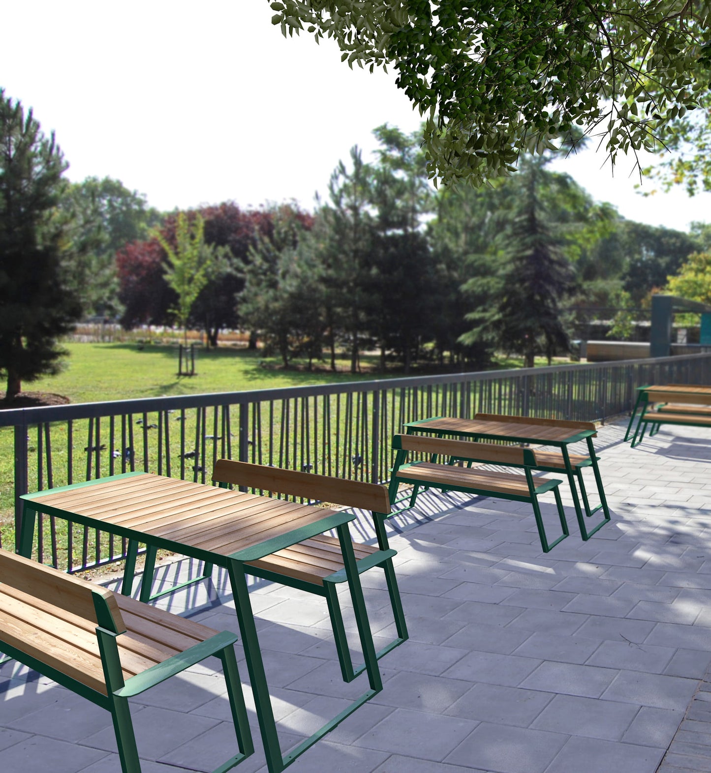 Stable Outdoor Table 150 cm 4-6 Seats