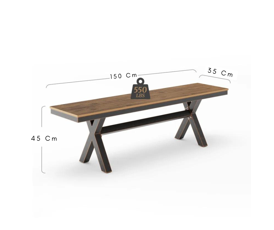 Metal Outdoor Bench