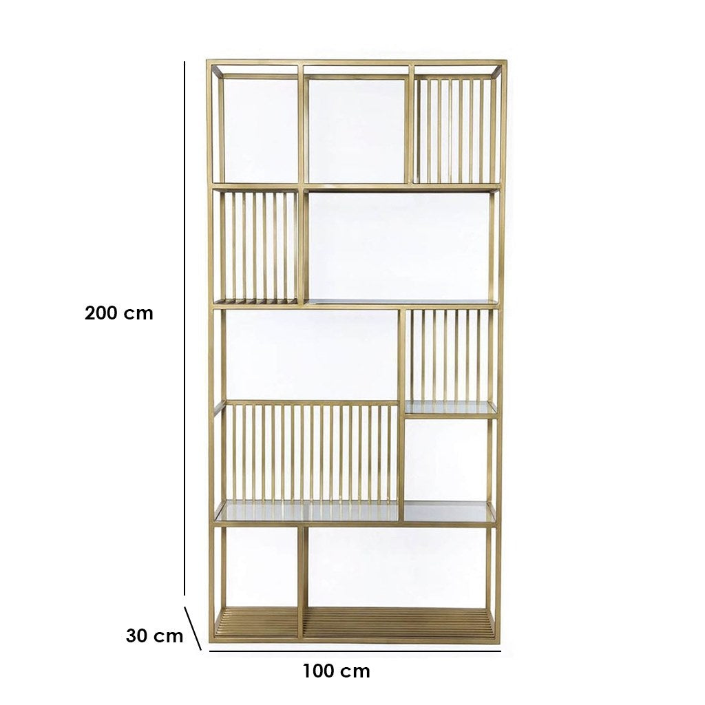 Display Unit Gold 100X30/200 Cm