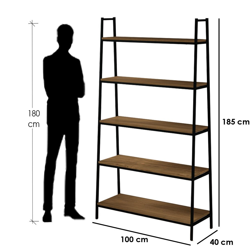 Display Unit Black & brown 100X40/185 Cm