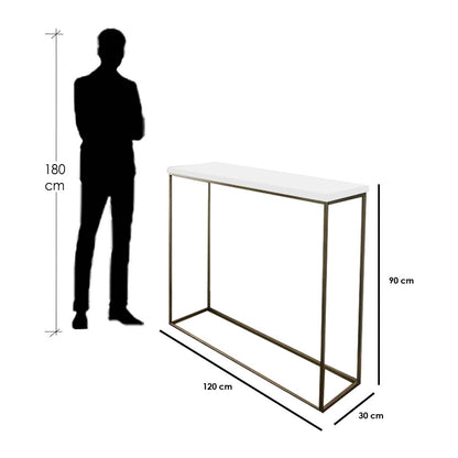 Console Black & White 120X30/90 Cm