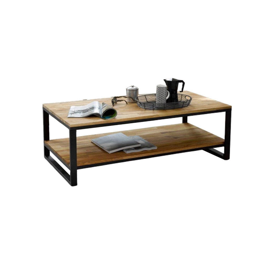 Center Table Black & beige 120X60/50 Cm