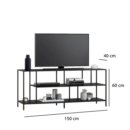 Tv Stand White 140X40/61 Cm