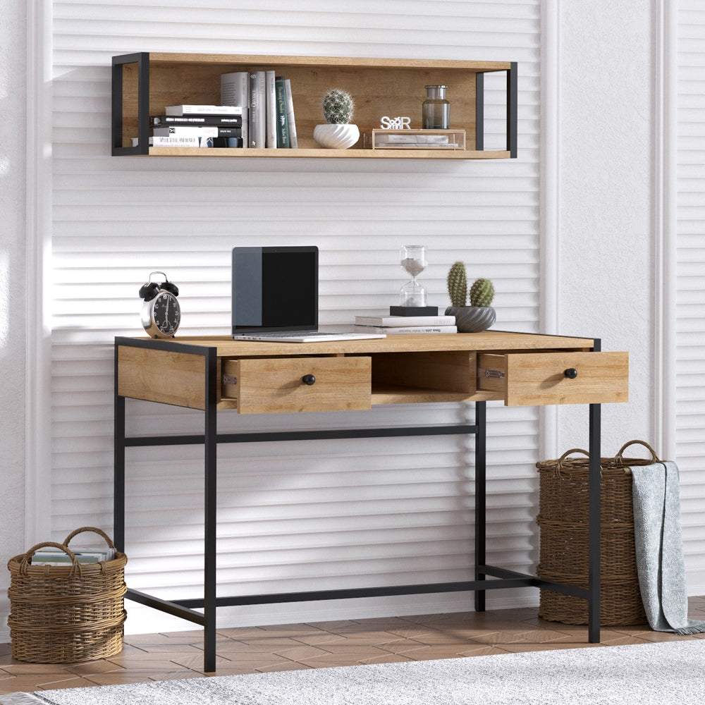 Stable Metal Desk 100x60 Cm with hanging shelf