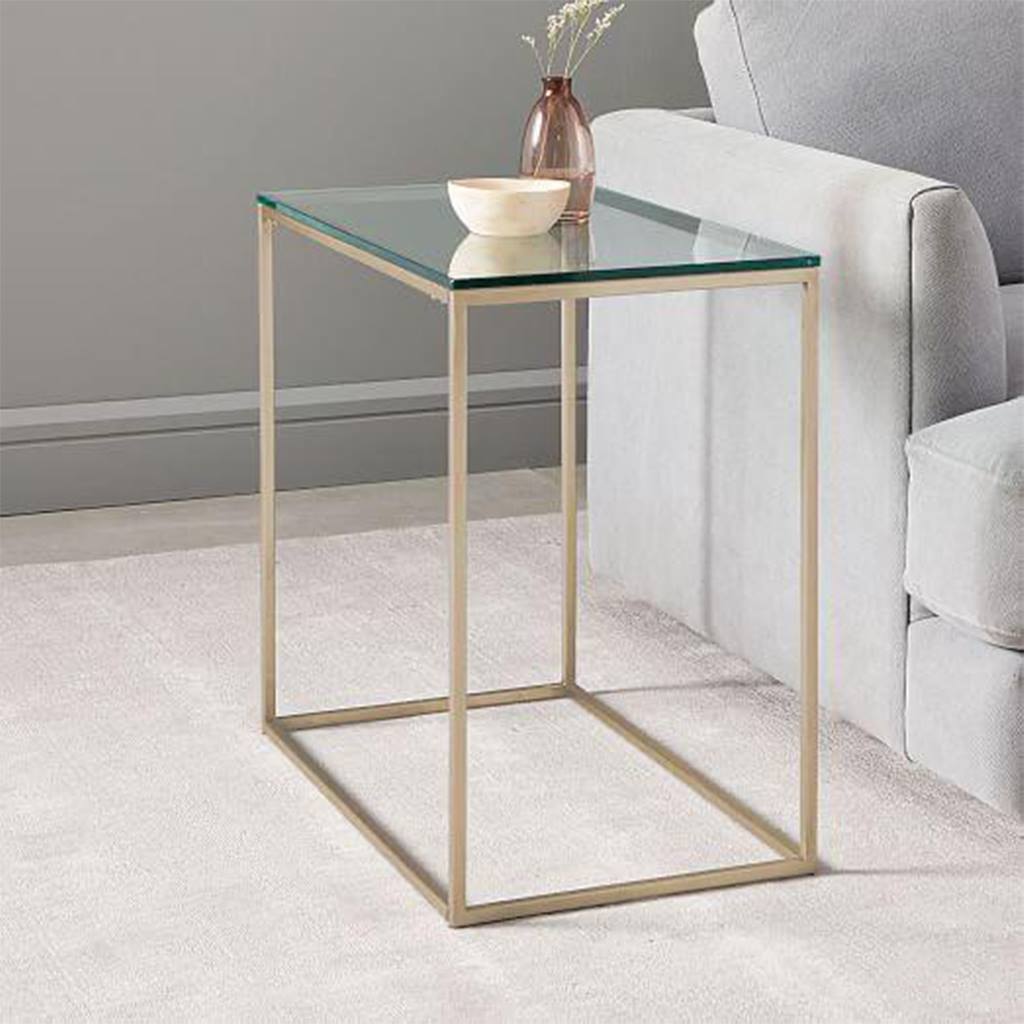 Side Table Gold 35X45/60 Cm