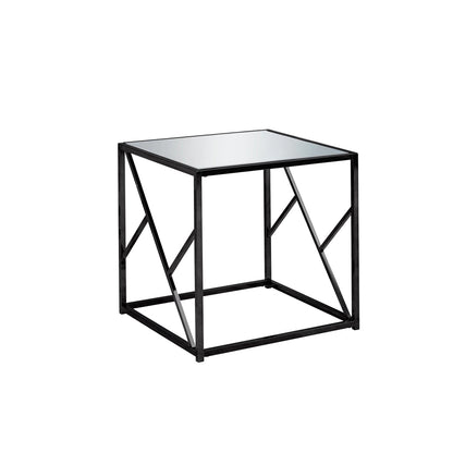 Side Table Black 55X55/60 Cm