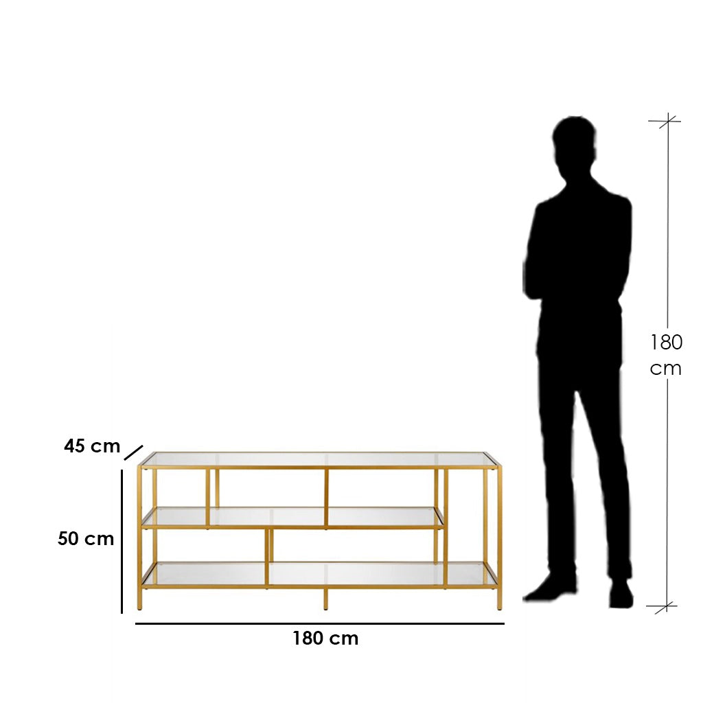 Display Unit Gold 180X45/50 Cm