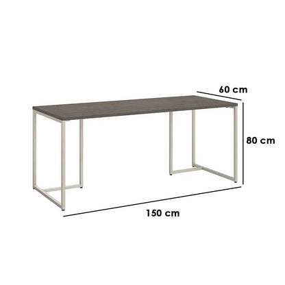 Desk Black & brown 150X60/75 Cm