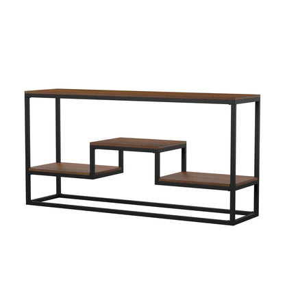 Console Black & Brown 120X30/75Cm