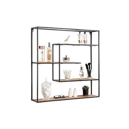 Display Unit Black & brown 90X15/90 Cm