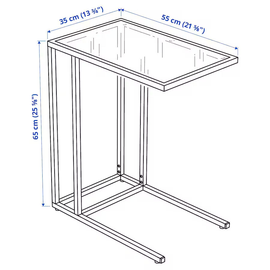 Laptop Stand Metal & glass