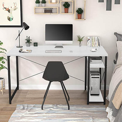 Desk Black & White  120X60/75 Cm